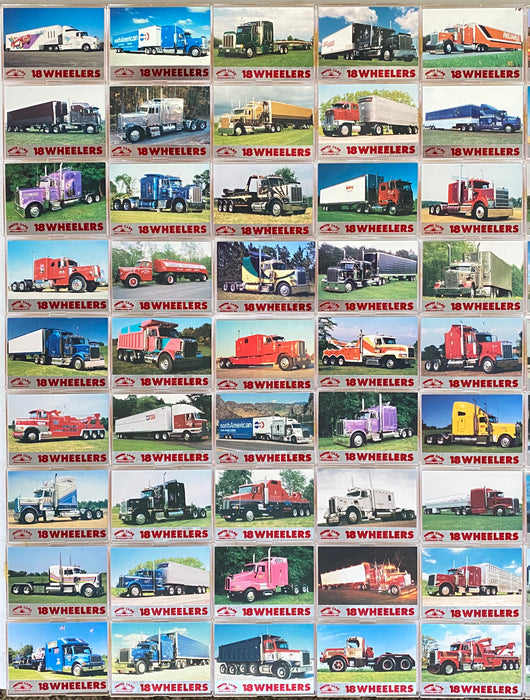 Eighteen 18 Wheelers Series 2 Trading Base Card Set 100 Cards Bon Air   - TvMovieCards.com