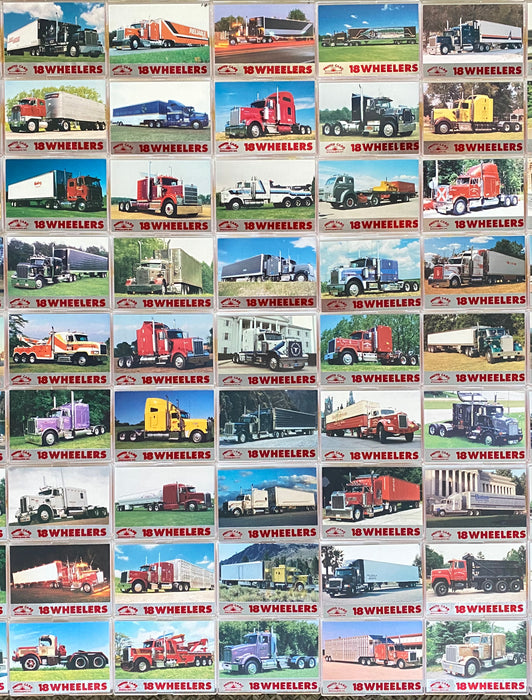 Eighteen 18 Wheelers Series 2 Trading Base Card Set 100 Cards Bon Air   - TvMovieCards.com