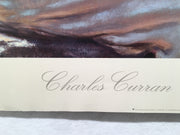 On the Heights - 1909 Charles Curran - Lithograph Art Print Poster 26" x 30"   - TvMovieCards.com