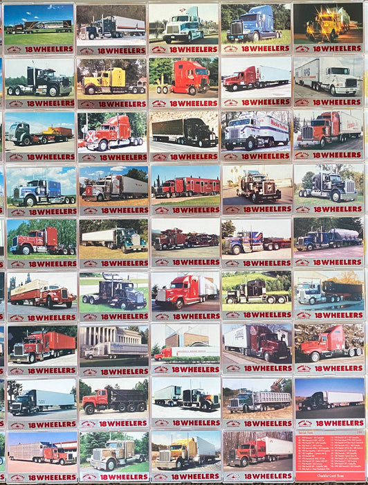 Eighteen 18 Wheelers Series 2 Trading Base Card Set 100 Cards Bon Air   - TvMovieCards.com