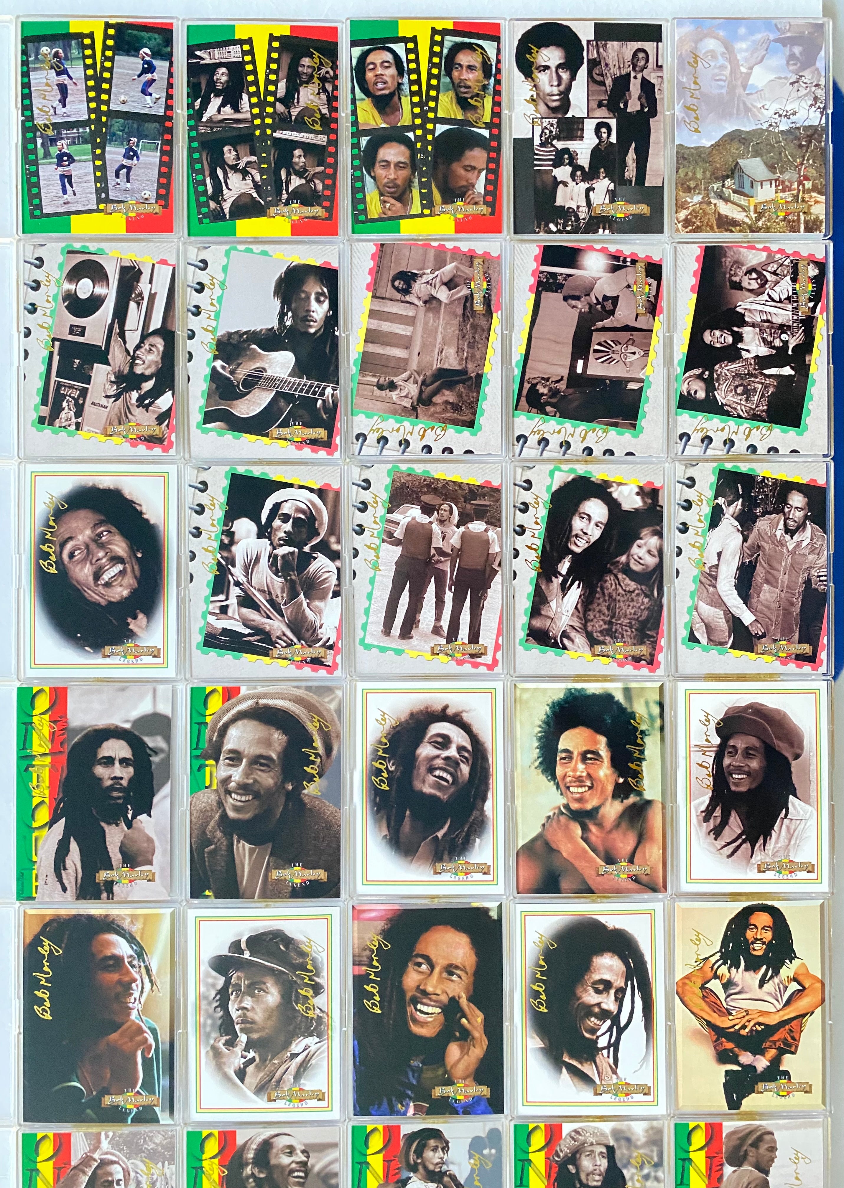 Bob Marley (Retail) Gold Signature Trading Card Set 50 Cards