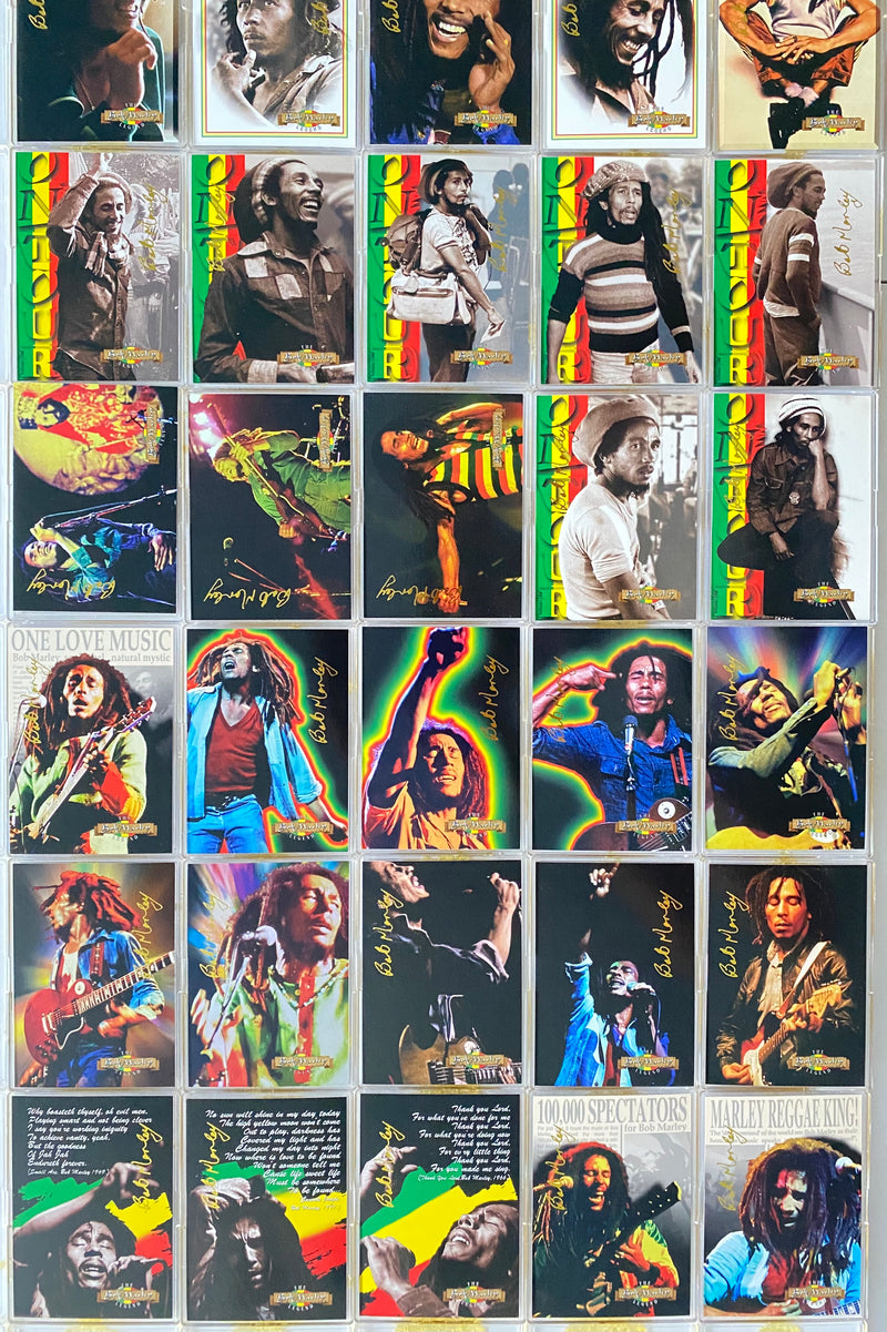 Bob Marley (Retail) Gold Signature Trading Card Set 50 Cards Island Vibes 1996   - TvMovieCards.com