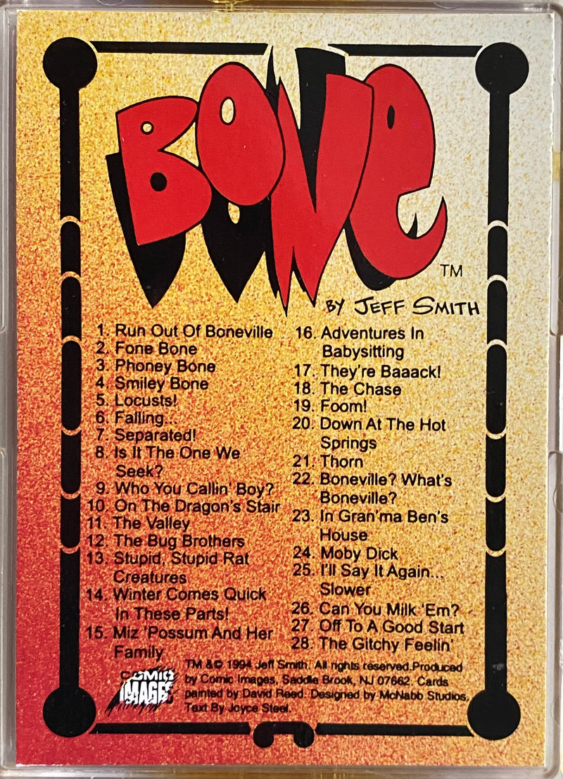 Bone Series One Base Trading Card Set 90 Cards Comic Images 1994   - TvMovieCards.com