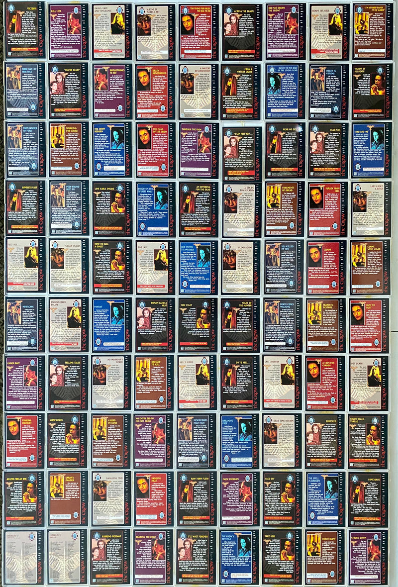 Crow Series 2 City of Angels Trading Base Card Set 90 Cards Kitchen Sink 1997   - TvMovieCards.com