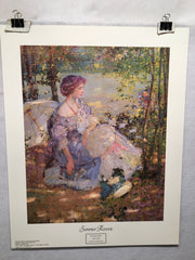 Summer Reverie - Richard Emil Miller - Lithograph Art Print 20" x 25"   - TvMovieCards.com