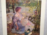 Summer Reverie - Richard Emil Miller - Lithograph Art Print 20" x 25"   - TvMovieCards.com