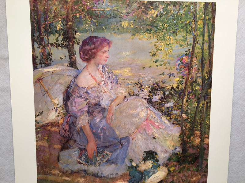Summer Reverie - Richard Emil Miller - Lithograph Art Print 20" x 25"   - TvMovieCards.com