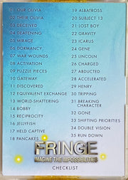 Fringe Seasons 3 & 4 Trading Base Card Set 72 Cards Cryptozoic 2013   - TvMovieCards.com