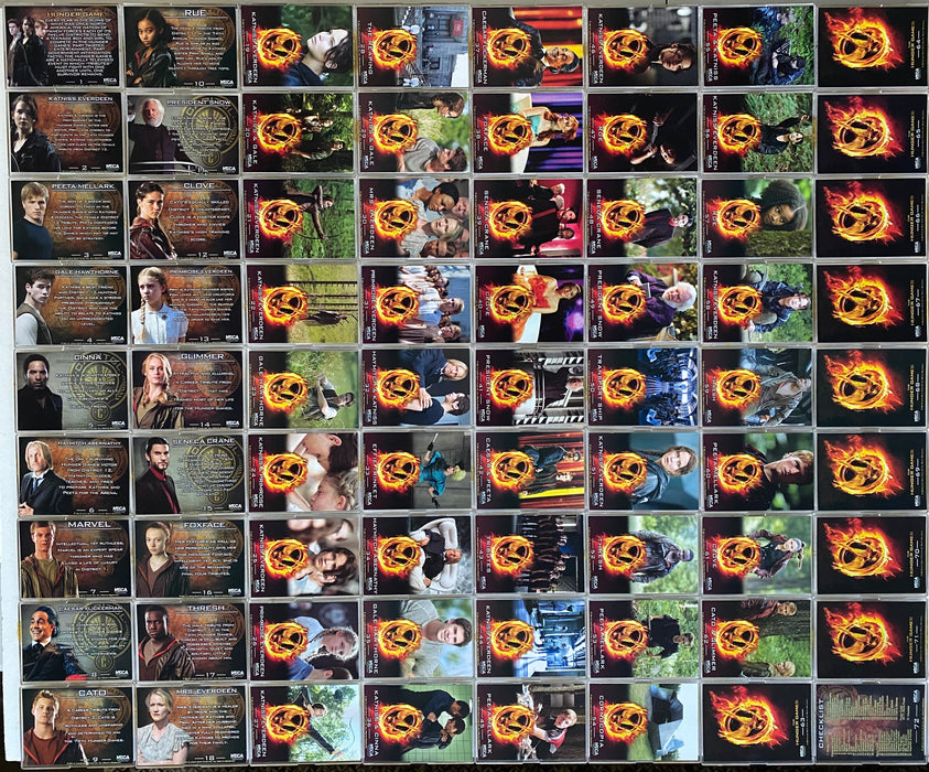 Hunger Games Movie Trading Base Card Set 72 Cards Neca 2012   - TvMovieCards.com