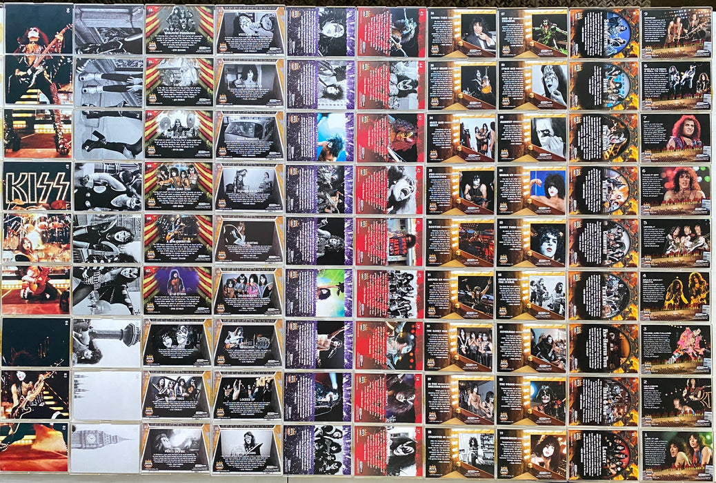 Kiss 360 Trading Base Card Set 90 Rock Band Music Cards Press Pass