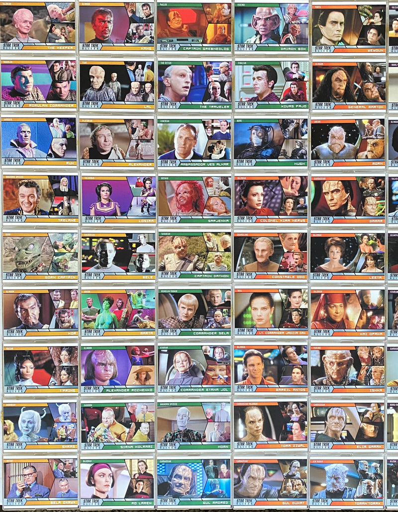 Star Trek ALIENS Trading Base Card Set 100 Cards Rittenhouse Archives 2014   - TvMovieCards.com