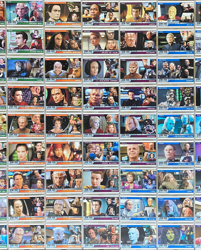 Star Trek ALIENS Trading Base Card Set 100 Cards Rittenhouse Archives 2014   - TvMovieCards.com