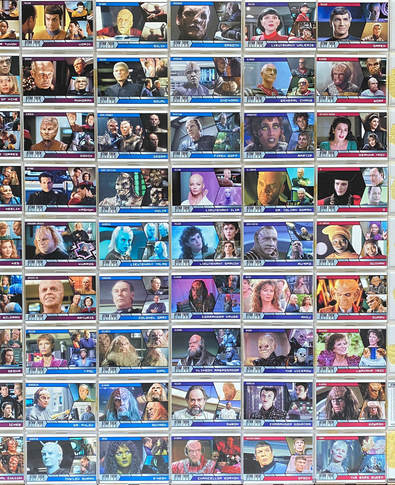 Star Trek ALIENS Trading Base Card Set 100 Cards Rittenhouse Archives 2014   - TvMovieCards.com