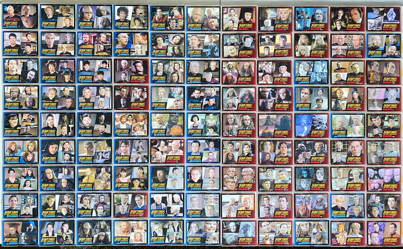 Star Trek TNG Heroes & Villains Trading Base Card Set 100 Cards Rittenhouse 2013   - TvMovieCards.com