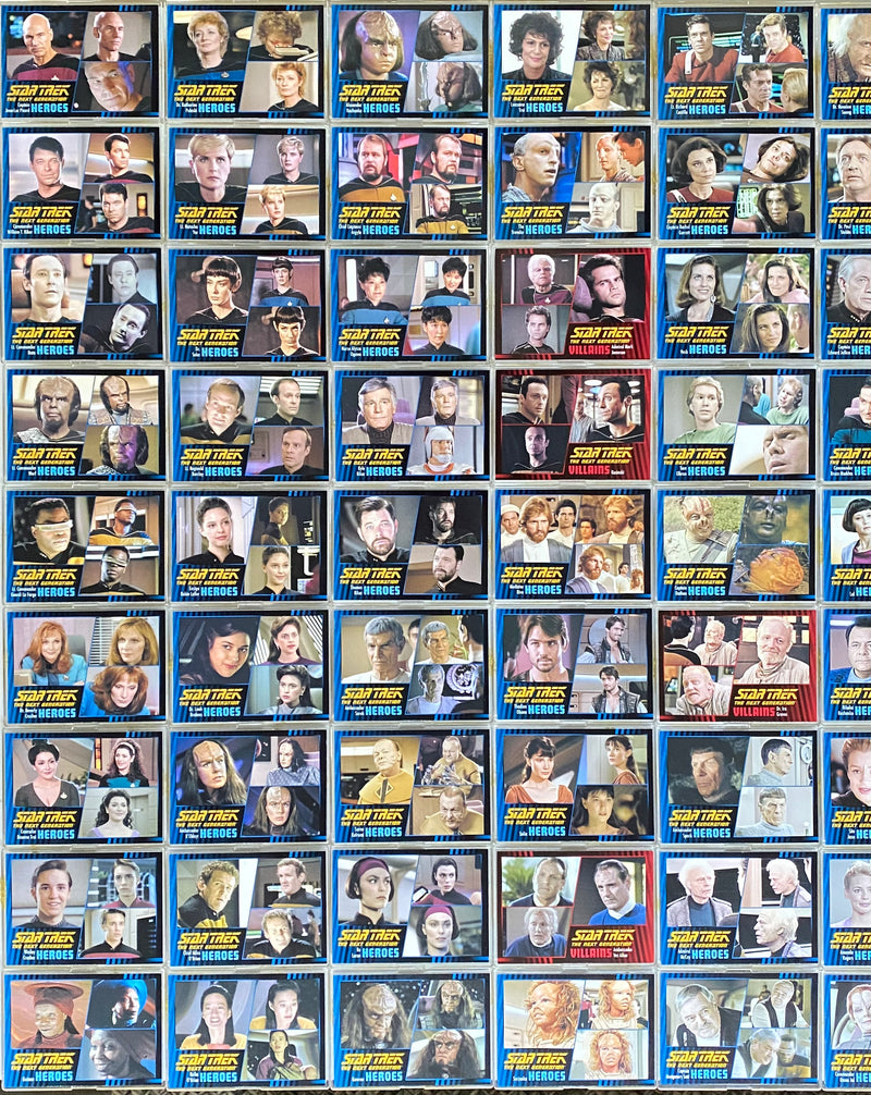 Star Trek TNG Heroes & Villains Trading Base Card Set 100 Cards Rittenhouse 2013   - TvMovieCards.com