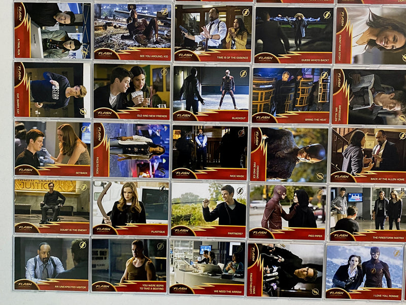 2016 DC Flash Season 1 Golden Glider Foil Stamp Parallel Base 72 Card Set   - TvMovieCards.com
