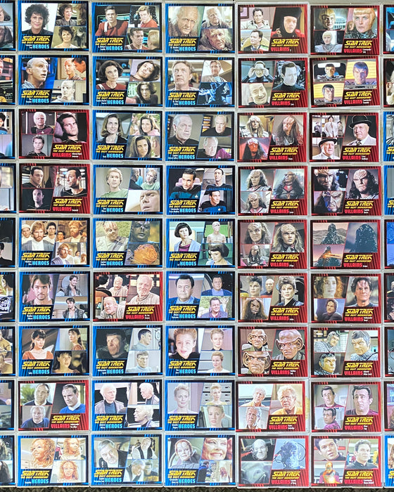 Star Trek TNG Heroes & Villains Trading Base Card Set 100 Cards Rittenhouse 2013   - TvMovieCards.com