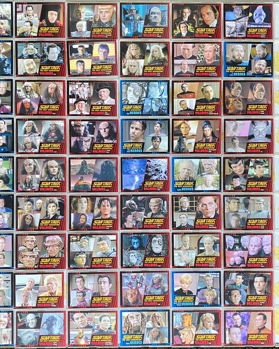 Star Trek TNG Heroes & Villains Trading Base Card Set 100 Cards Rittenhouse 2013   - TvMovieCards.com