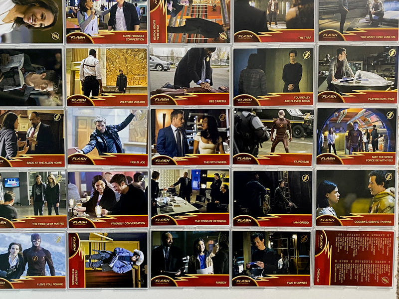 2016 DC Flash Season 1 Golden Glider Foil Stamp Parallel Base 72 Card Set   - TvMovieCards.com
