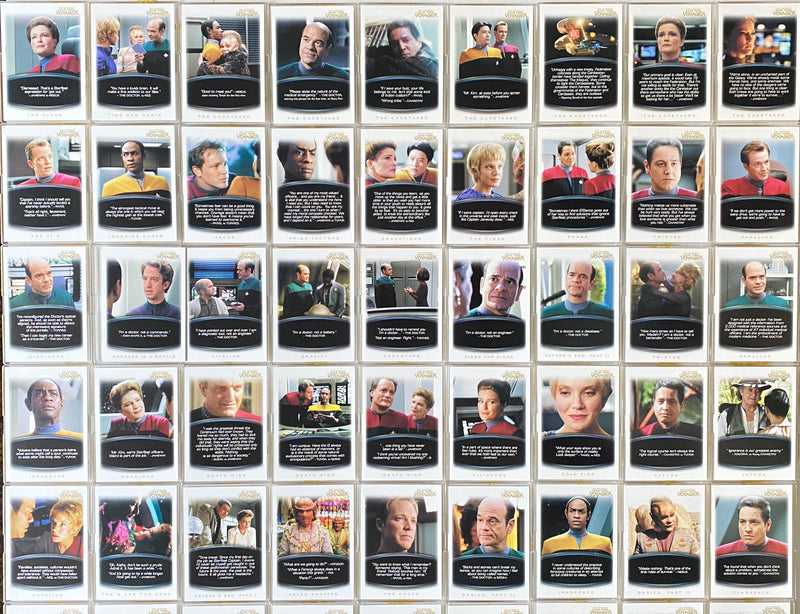 Star Trek Quotable Voyager Trading Base Card Set 72 Cards Rittenhouse 2012   - TvMovieCards.com