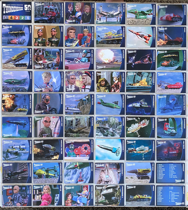 Thunderbirds 50th Anniversary Trading Base Card Set 54 Cards Unstoppable 2015   - TvMovieCards.com