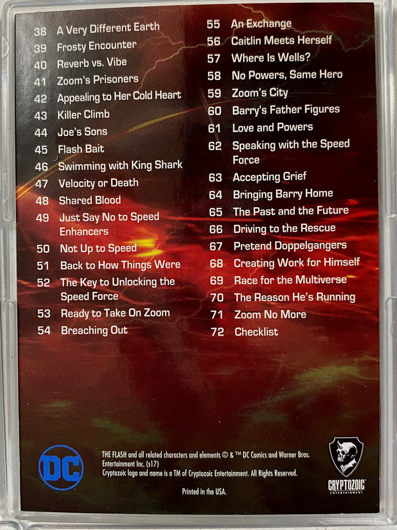 2017 DC Flash Season 2 Scarlet Speedster Deco Foil Parallel Base 72 Card Set   - TvMovieCards.com