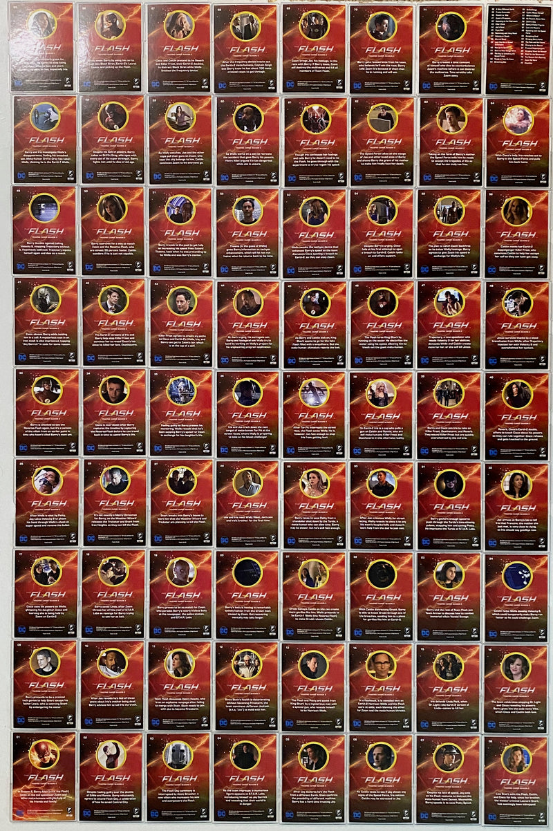 2017 DC Flash Season 2 Scarlet Speedster Deco Foil Parallel Base 72 Card Set   - TvMovieCards.com