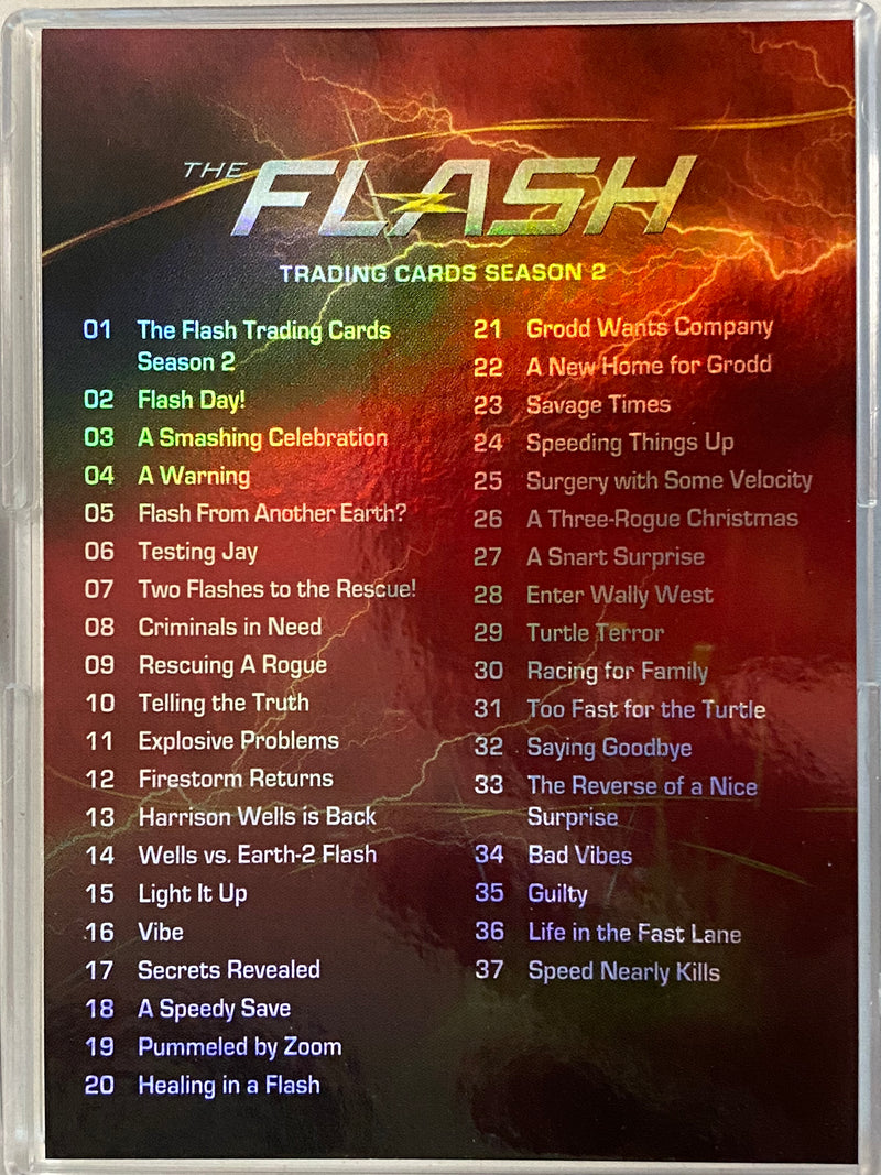 2017 DC Flash Season 2 Rainbow Foil Parallel Base 72 Card Set Cryptozoic   - TvMovieCards.com