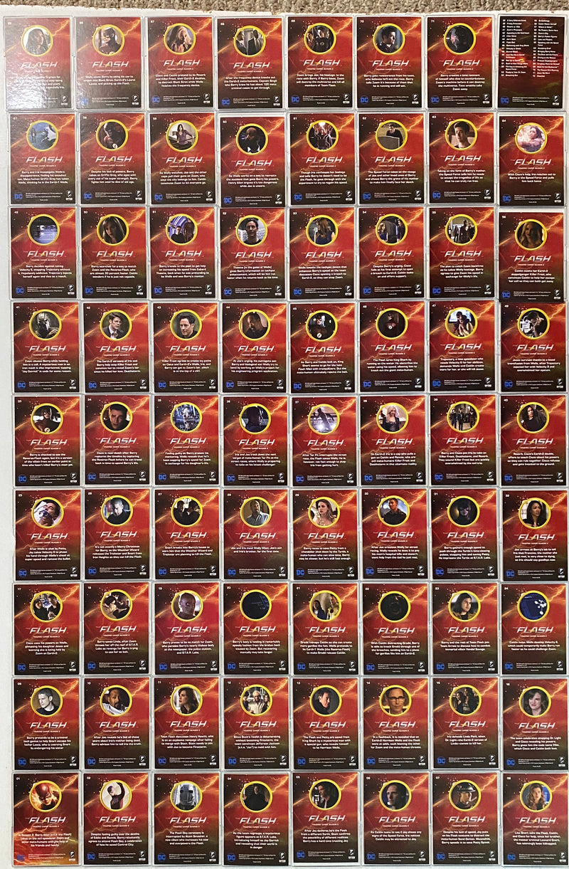 2017 DC Flash Season 2 Rainbow Foil Parallel Base 72 Card Set Cryptozoic   - TvMovieCards.com