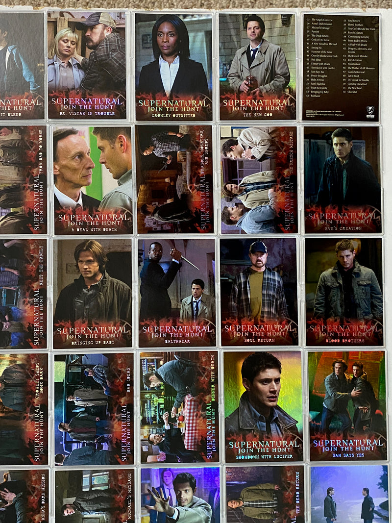 2016 Supernatural Seasons 4-6 Rainbow Foil Parallel Base Trading Card Set (72)   - TvMovieCards.com