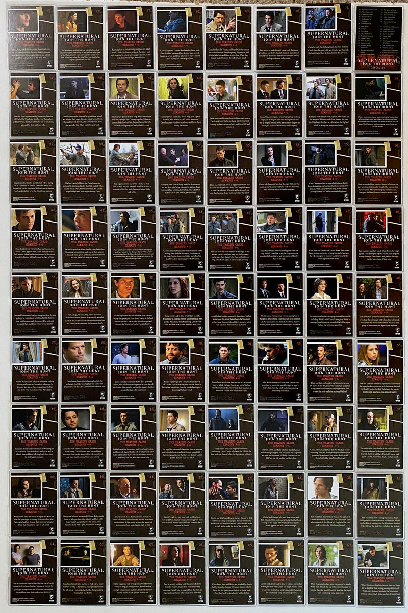 2016 Supernatural Seasons 4-6 Rainbow Foil Parallel Base Trading Card Set (72)   - TvMovieCards.com
