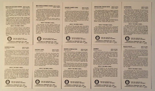 Birds of Prey Series 1 Vintage Card Set 1975 Church & Dwight Co., Inc.   - TvMovieCards.com