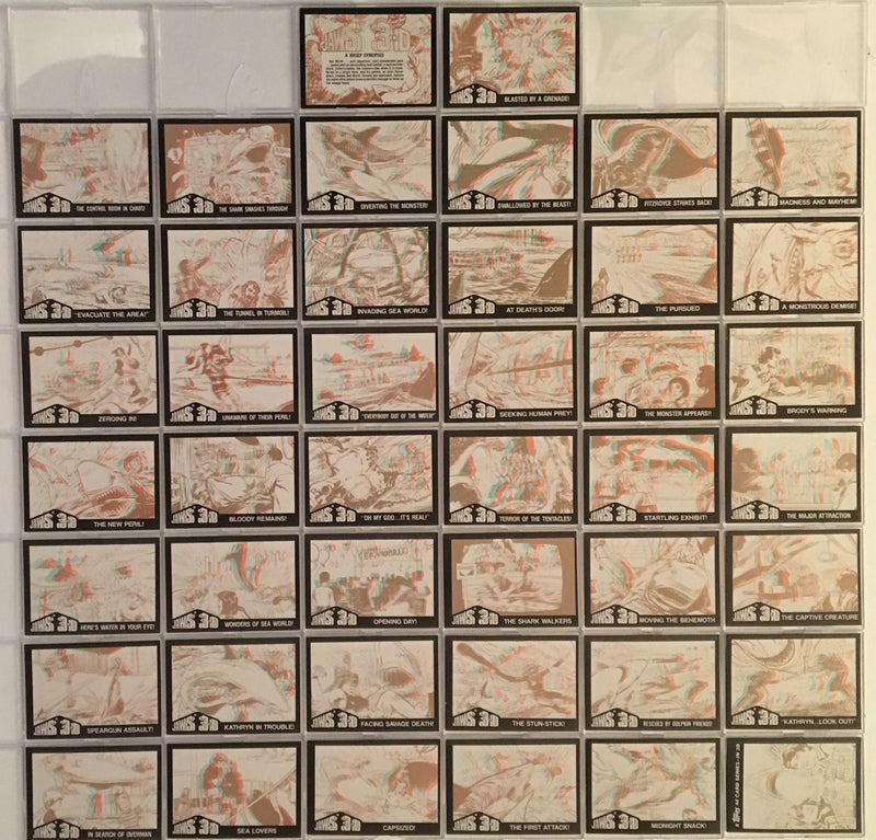 Jaws Movie 3-D Vintage Card Set 44 Cards 1983 Topps   - TvMovieCards.com