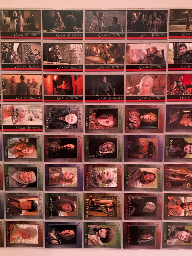 Game of Thrones Season 1 Base Card Set 72 Cards   - TvMovieCards.com
