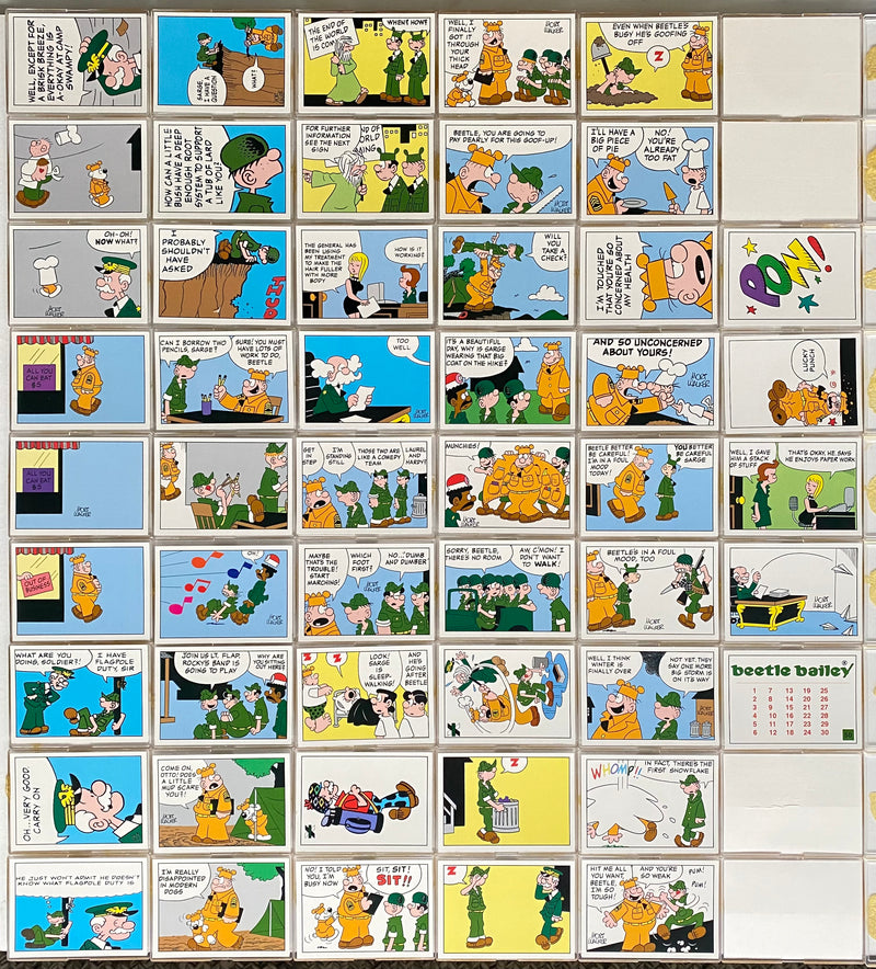 Beetle Bailey Comic Strip Base Trading Card Set 50 Cards Authentix 1995   - TvMovieCards.com
