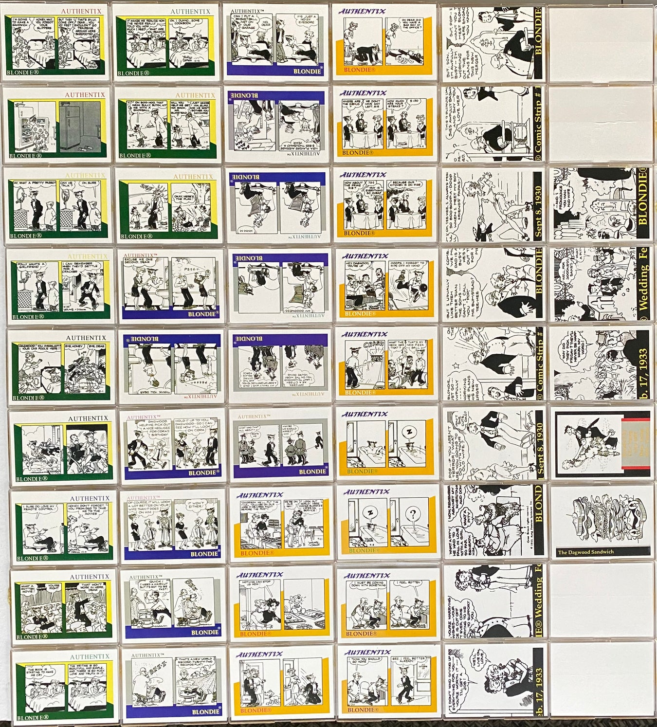 Blondie Comic Strip Base Trading Card Set 50 Cards Authentix 1995   - TvMovieCards.com