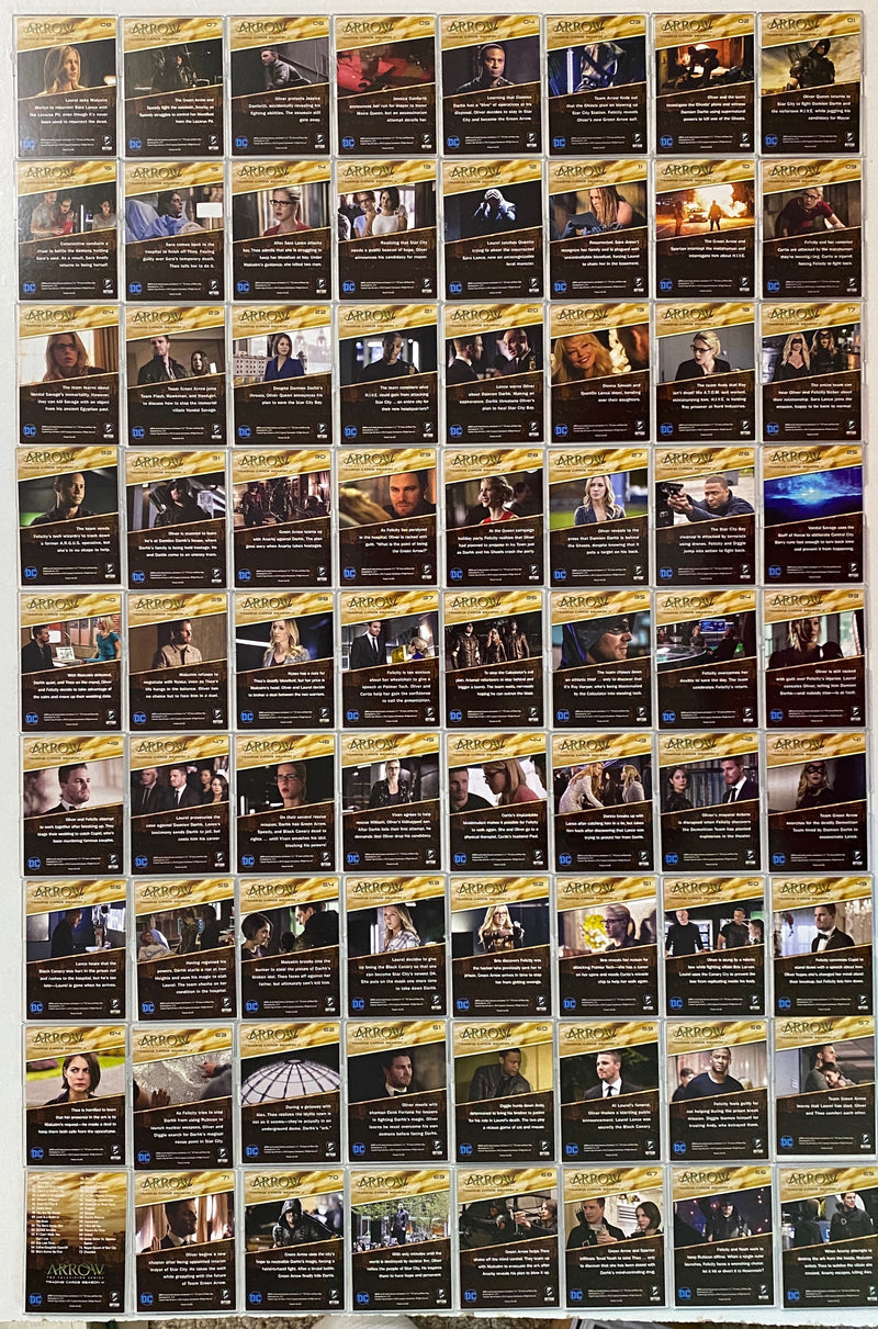 2017 Arrow Season 4 Silver Foil Parallel Base Trading Card Set (72)   - TvMovieCards.com
