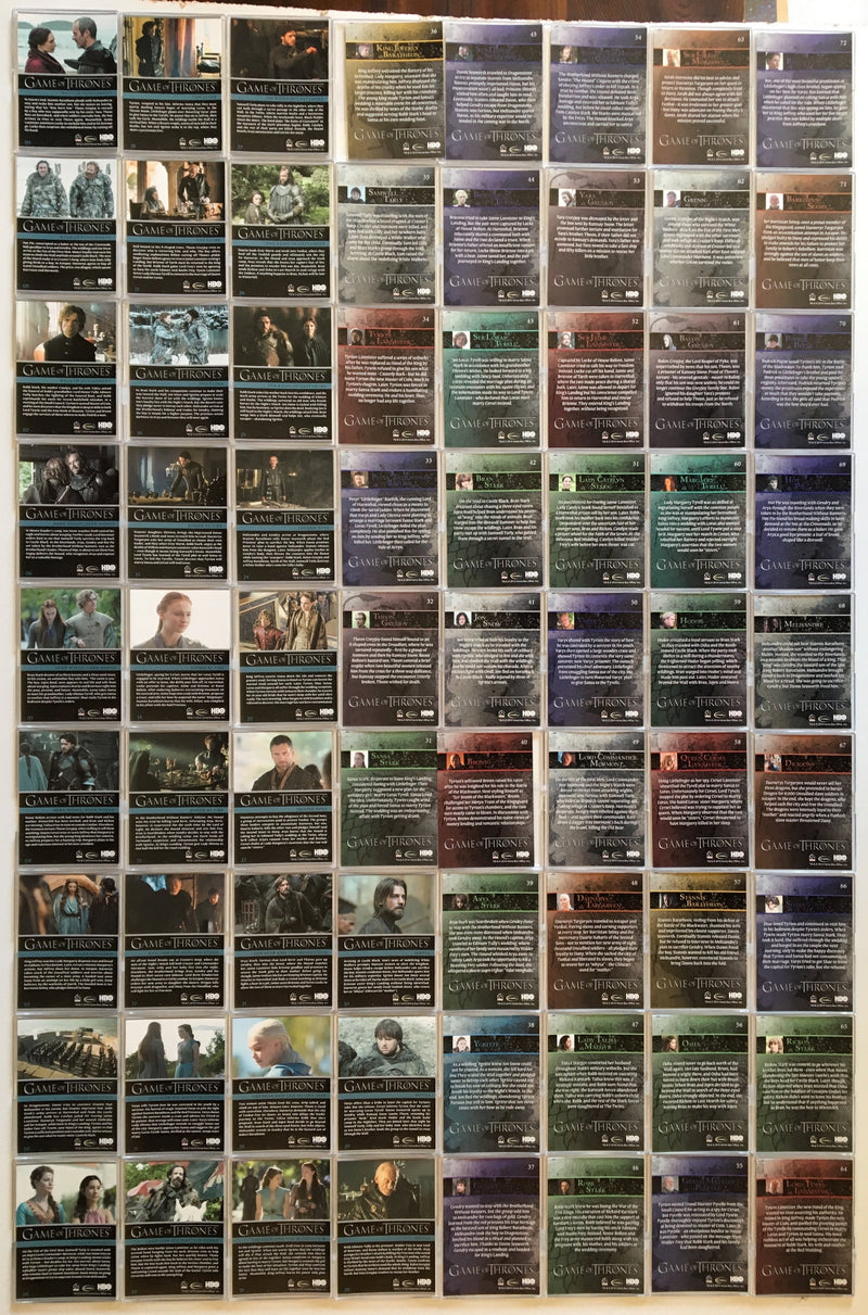 Game of Thrones Season 3 Trading Base Card Set 98 Cards   - TvMovieCards.com