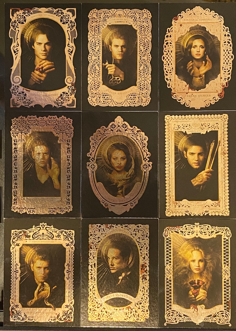 2016 Vampire Diaries Season 4 Silver Foil Parallel Portrait Bios Chase Set T1-T9   - TvMovieCards.com