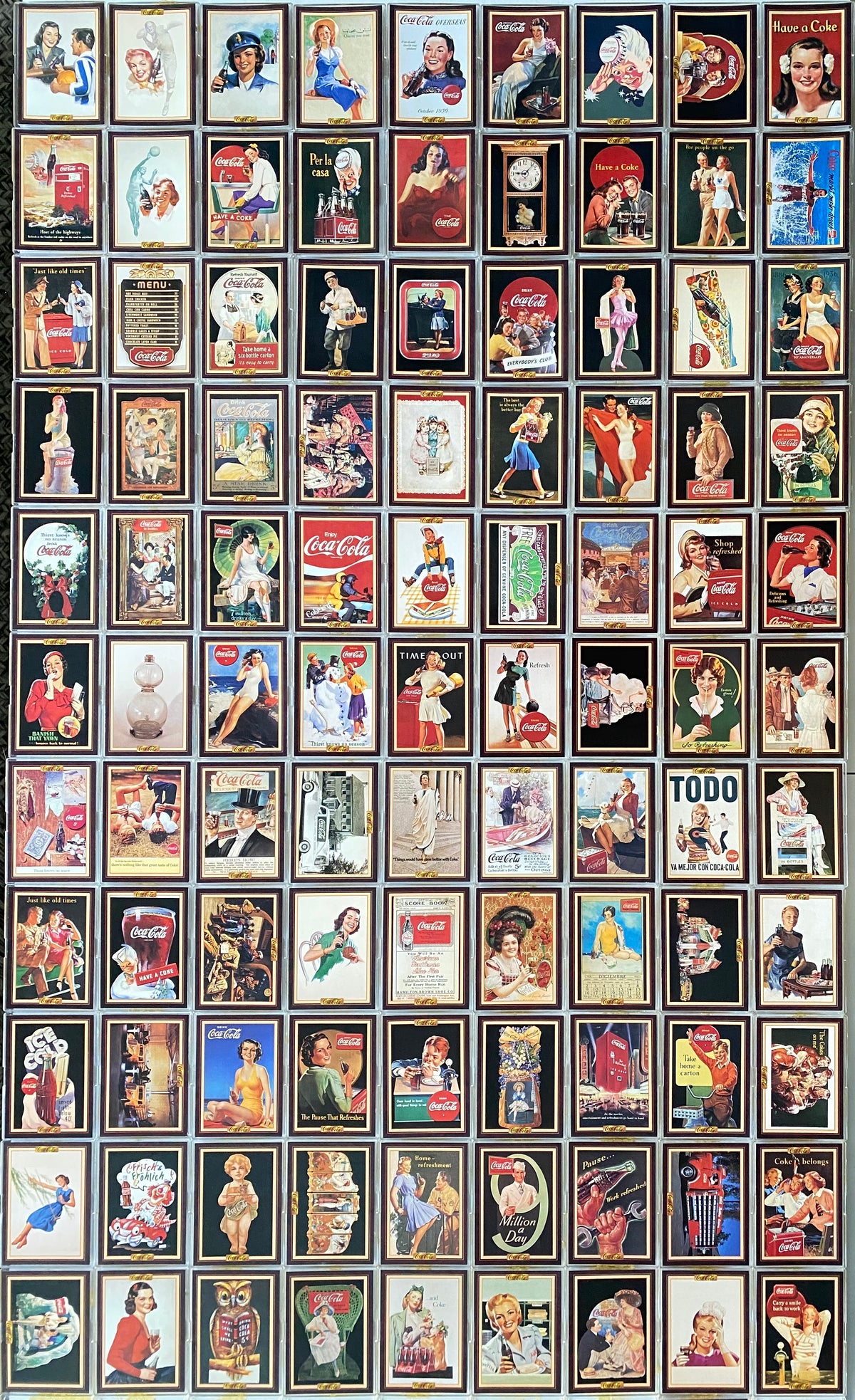 Coca-Cola Collection Series 3 Base Card Set 100 Cards Collect-a-Card 1 —  TvMovieCards.com