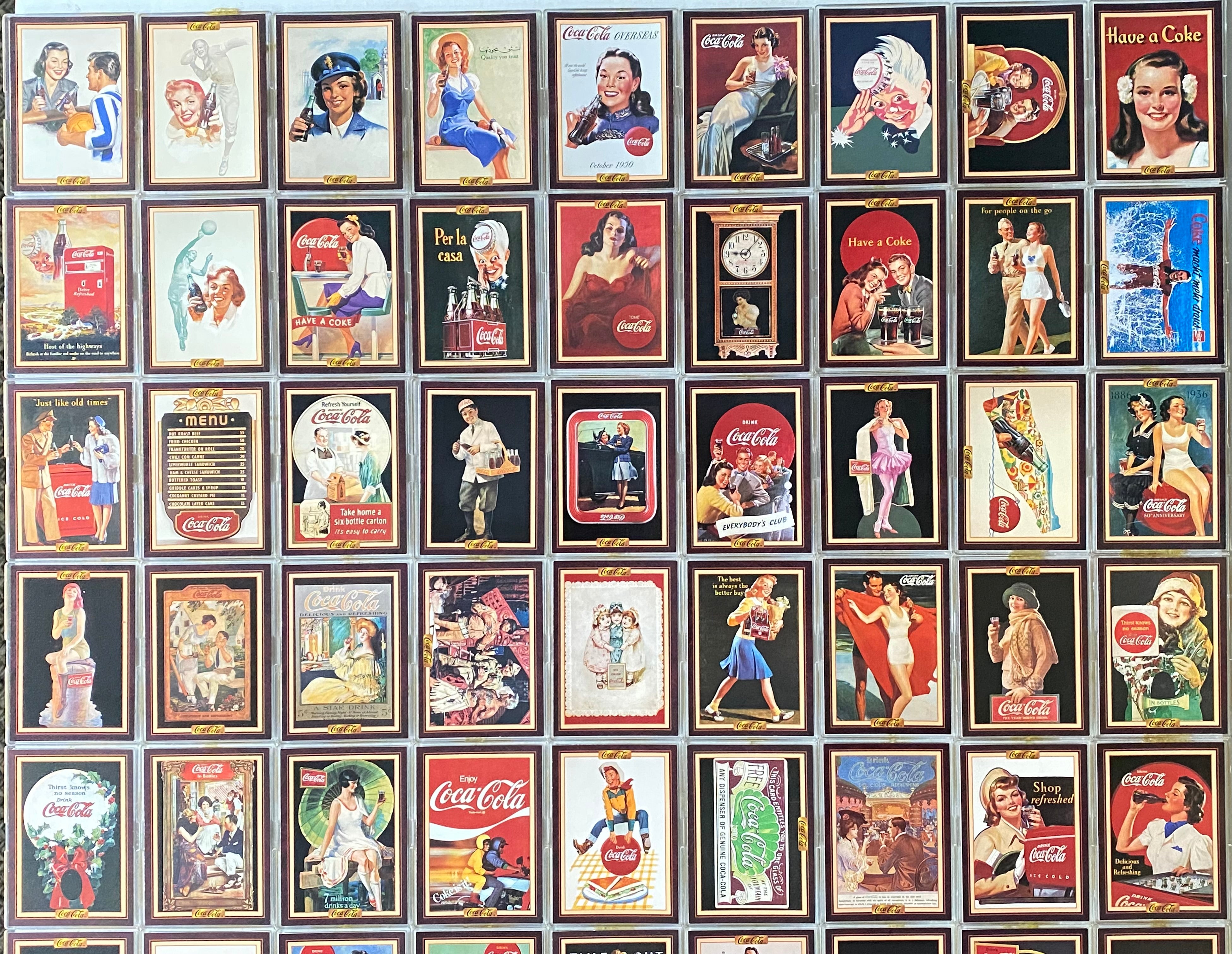 Coca-Cola Collection Series 3 Base Card Set 100 Cards Collect-a
