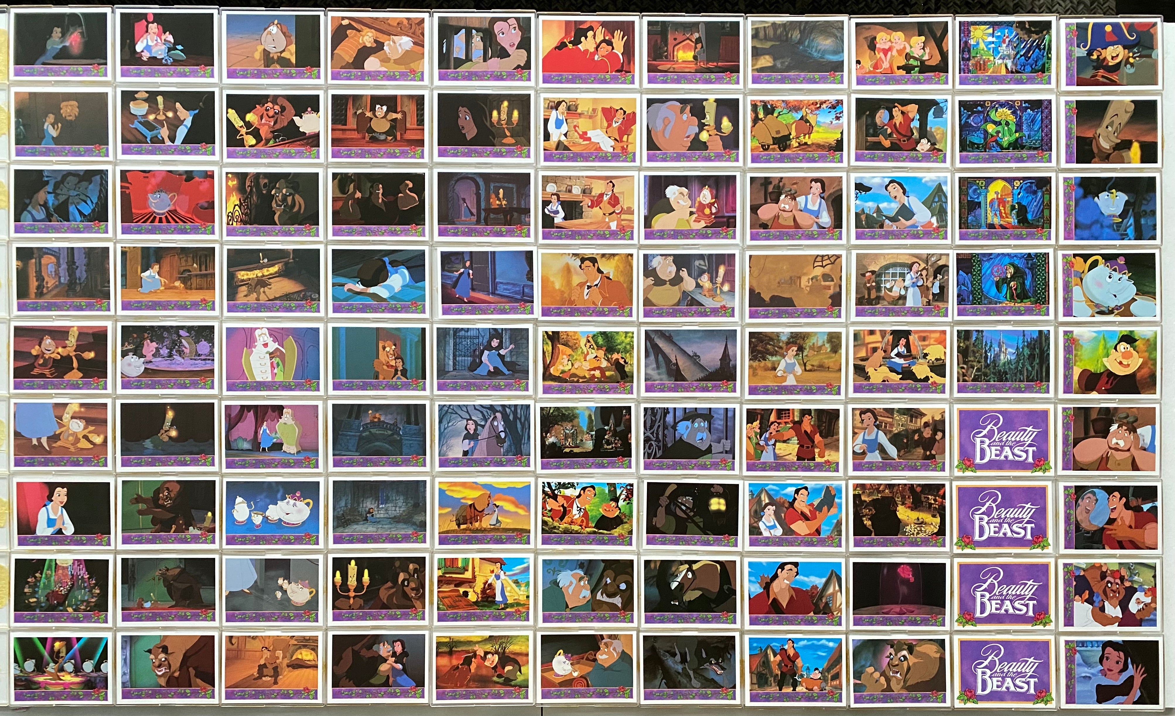 1992 Beauty and The Beast Trading Card Base Set 198 Cards Upper