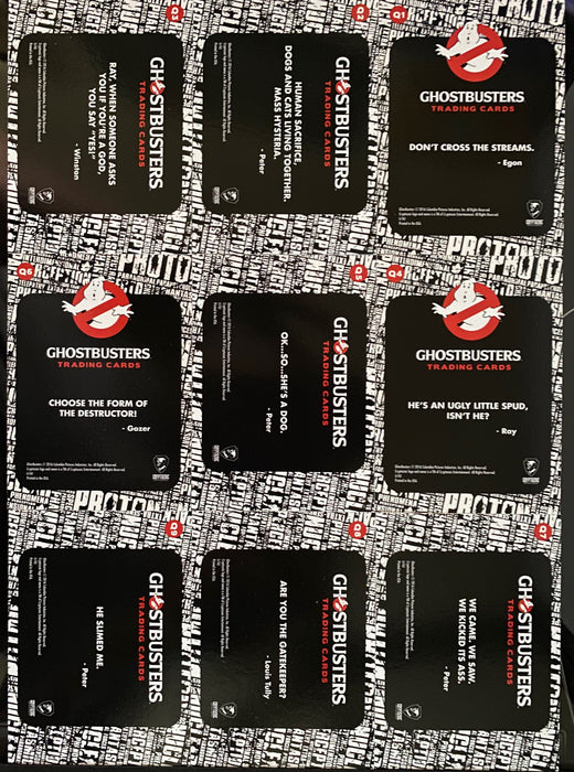 2016 Ghostbusters Movie Silver Foil Quotes Parallel Chase Card Set Q1-Q9   - TvMovieCards.com