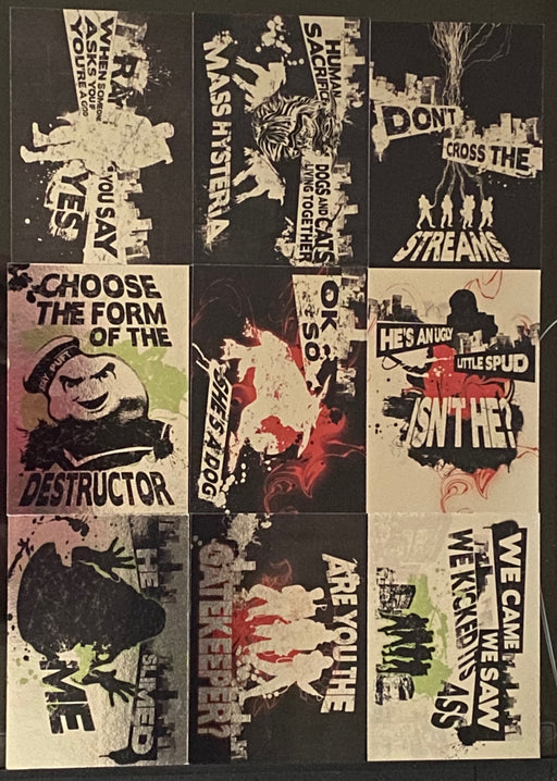 2016 Ghostbusters Movie Silver Foil Quotes Parallel Chase Card Set Q1-Q9   - TvMovieCards.com