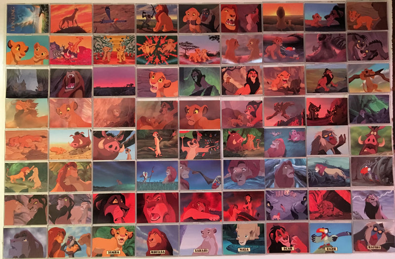 Lion King Disney Movie Series 1 Base Card Set 90 Cards Skybox 1994   - TvMovieCards.com
