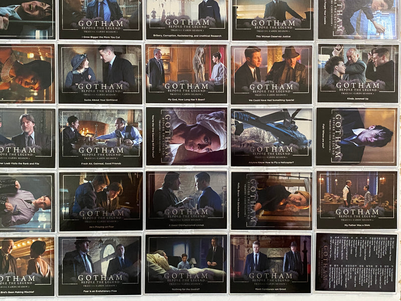 2016 Gotham Season 1 Silver Foil Parallel Base Trading Card Set (72)   - TvMovieCards.com