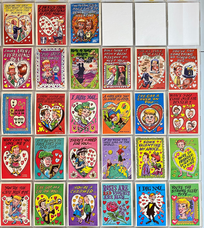 1959 Funny Valentines Vintage Trading Card Set 66/66 Cards Topps TCG   - TvMovieCards.com