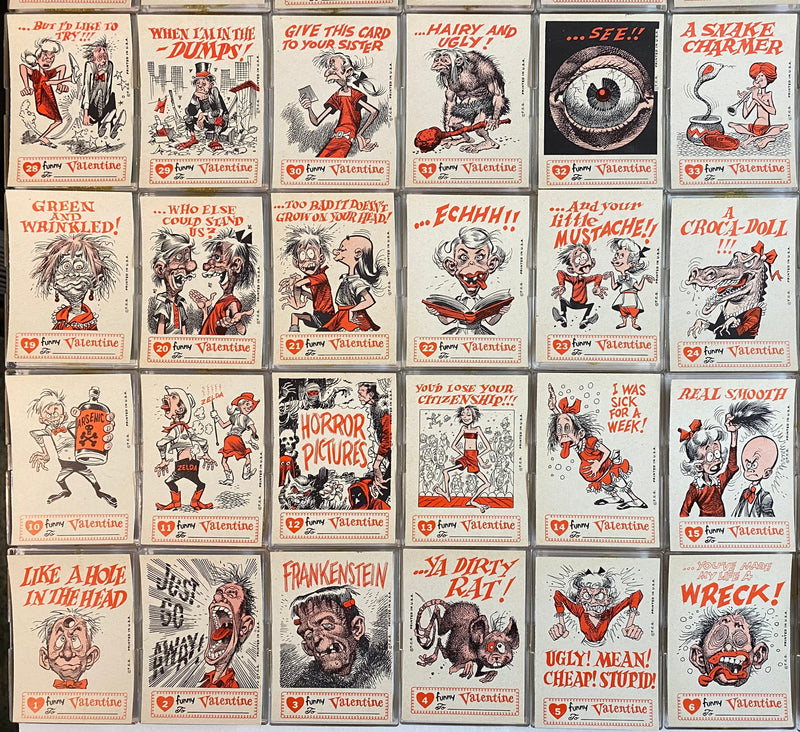 1959 Funny Valentines Vintage Trading Card Set 66/66 Cards Topps TCG   - TvMovieCards.com