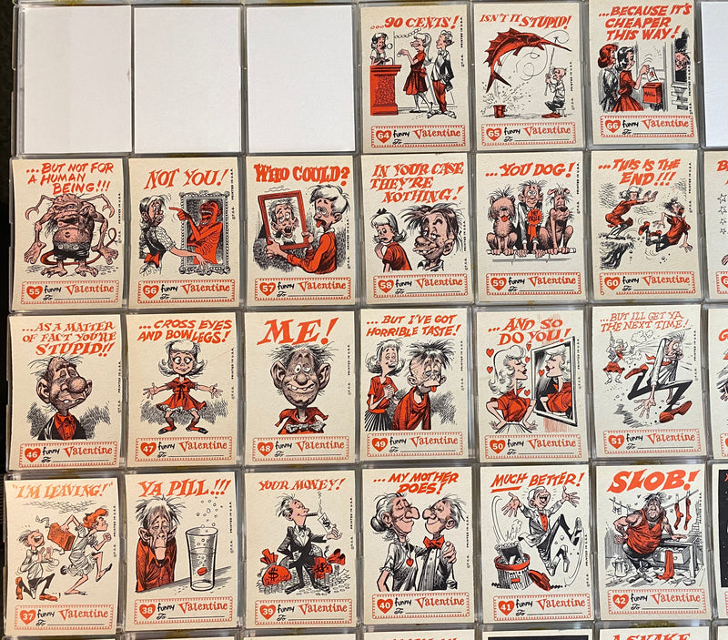 1959 Funny Valentines Vintage Trading Card Set 66/66 Cards Topps TCG   - TvMovieCards.com