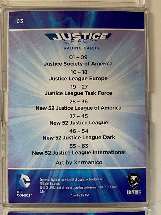 2017 DC Comics Justice League Silver Foil Parallel Base Trading Card Set (63)   - TvMovieCards.com